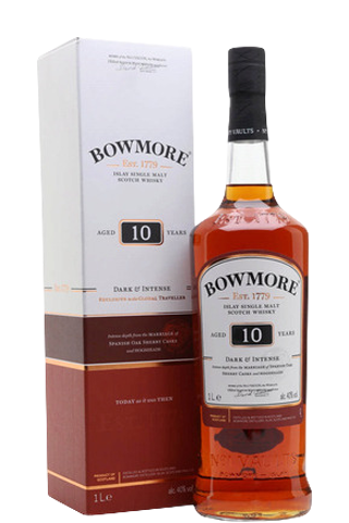 Bowmore 10 Aged Years Dark & Intense Islay Single Malt Whisky 40% 1л