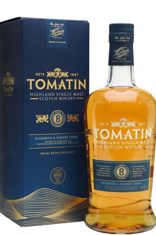 Tomatin Highland Single Malt Scotch Whisky Aged 8 Years 40% 1л