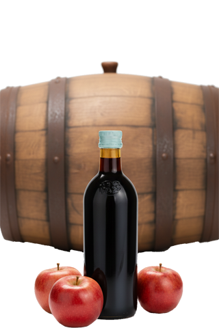Apple Balsamic Vinegar, matured in oaken barrels, 5% acidity