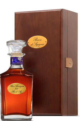 Bas Armagnac Baron de Sigognac Carafe 25 ans d'age 40% 0,7л GP (coffret)