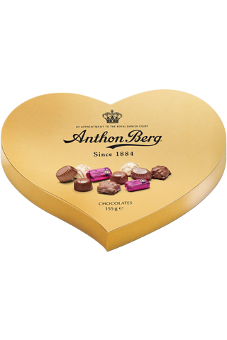 Anthon Berg Heart Shaped Gold Box 155г