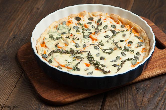 Тыквенная запеканка с пекорино