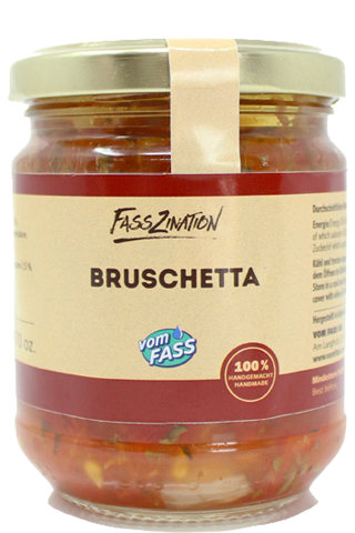 Bruschetta in Olivenöl 190г - 212мл Glas, FassZinatio