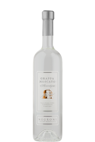 Negroni Antica Distilleria Grappa di Monovitigno Moscato 40% 0,5л 