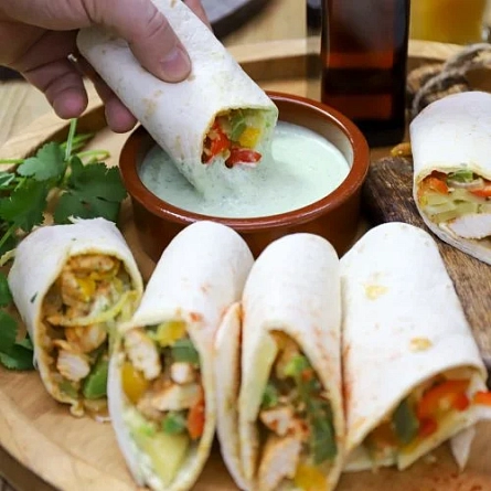 Острые фахитас с курицей